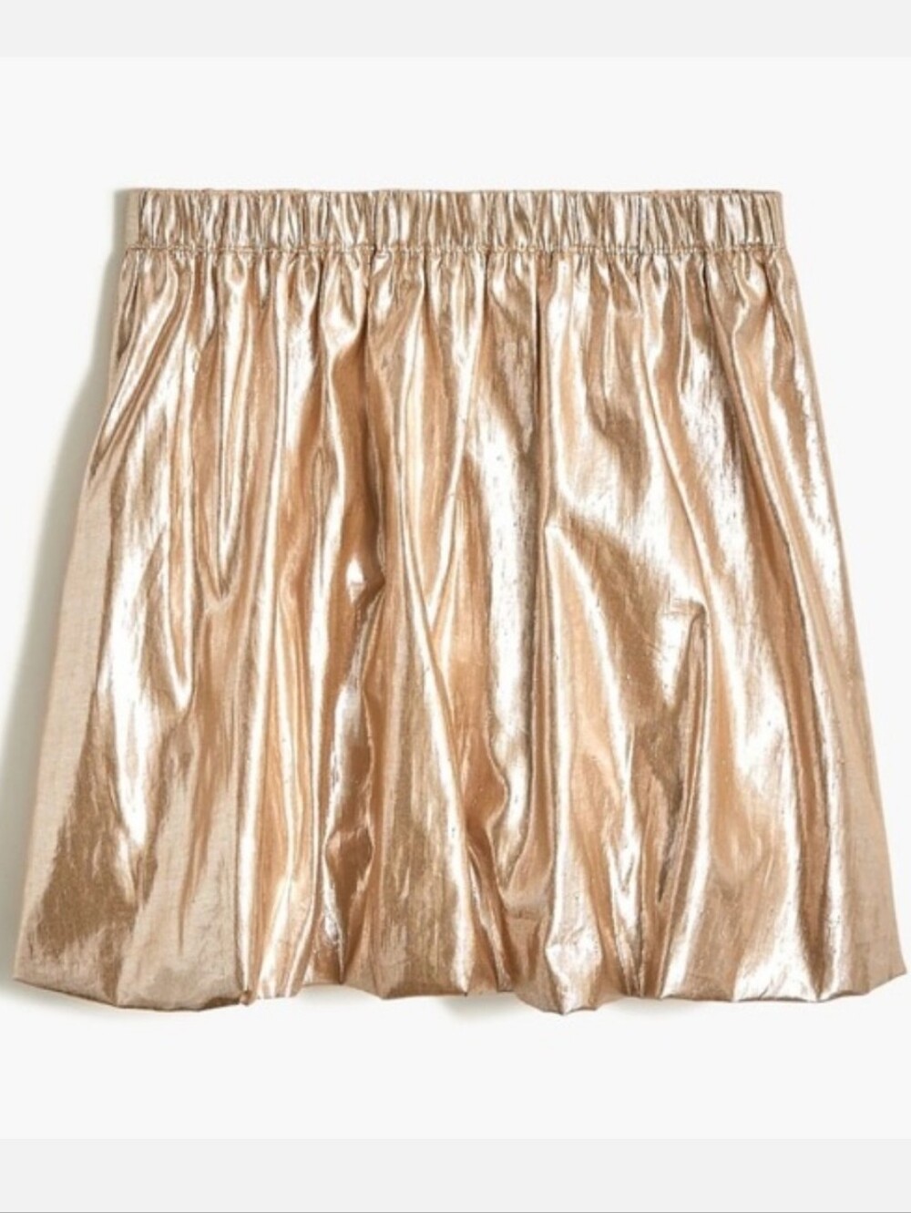 Girls J Crew Crew Cuts Gold Metallic Bubble Skirt 6-7 Holiday Parties Festive